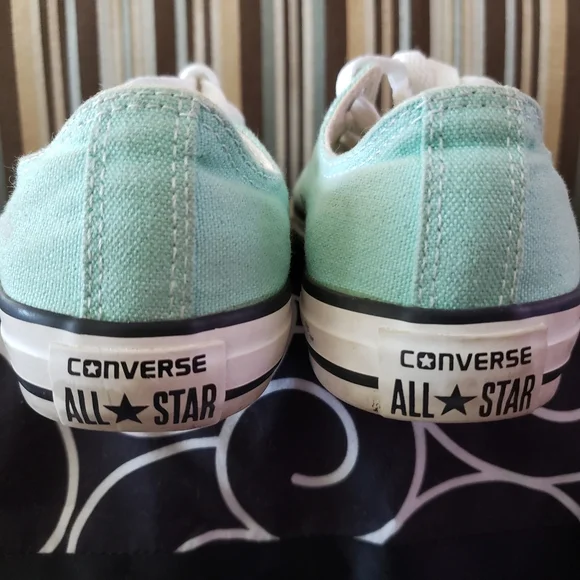EUC Converse CTAS mint green (Youth size 2) kicks - Picture 4 of 7